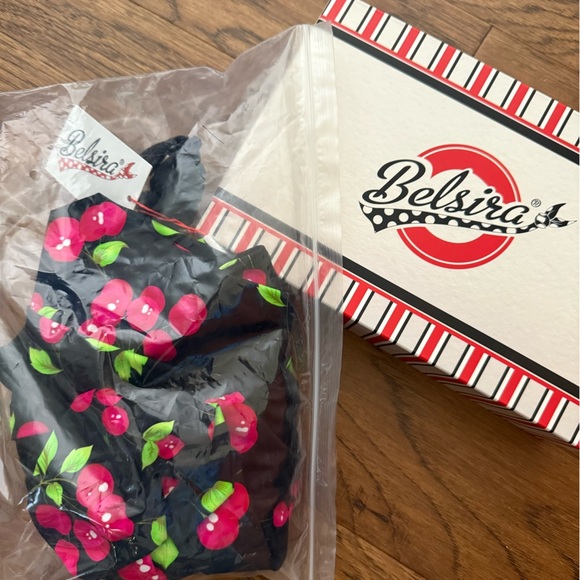 NWT -  Belsira 1950's Cherry Swimsuit - Picture 12 of 12